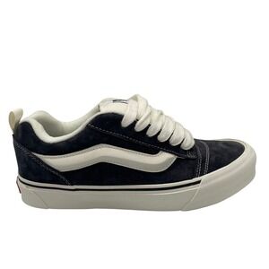 Vans Knu Skool Women 9 Gray White New Pig Suede Puffy Skater Shoes VN000CS0BGF